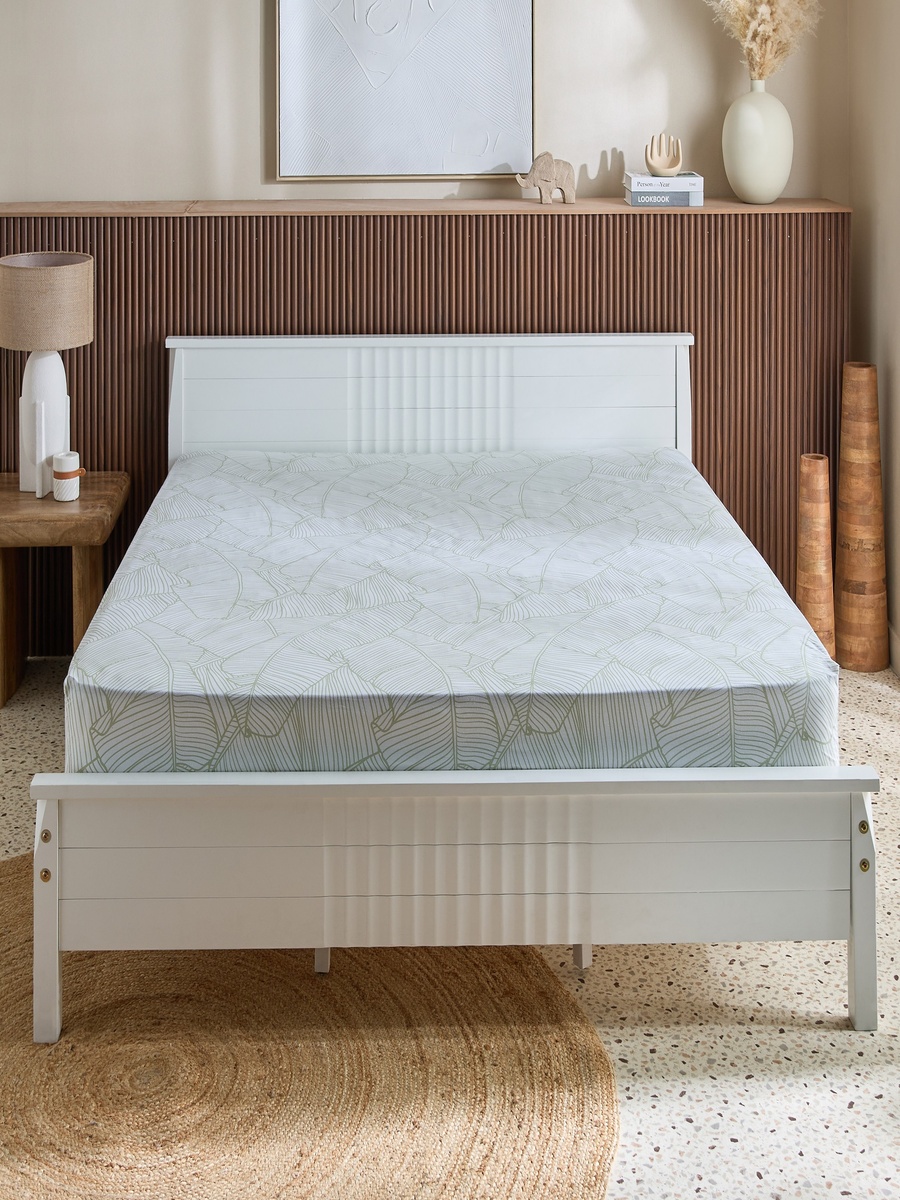 Malta-Sylva Printed Cotton King Fitted Sheet - 180x200+33 cm