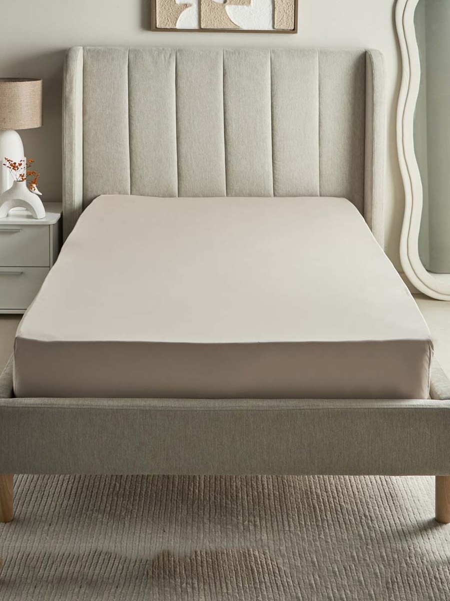 Purely-Percale 300TC Single Fitted Sheet - 90x200+36 cm