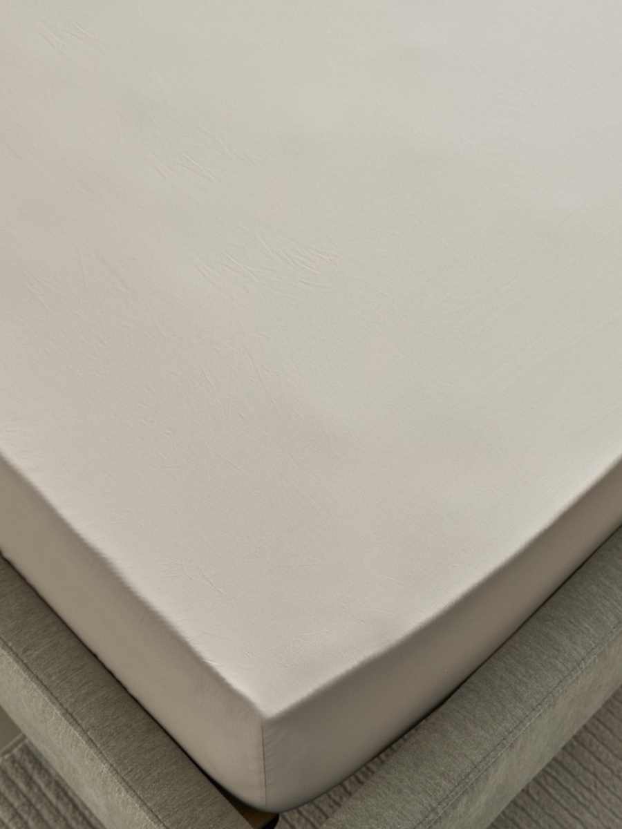 Purely-Percale 300TC Single Fitted Sheet - 90x200+36 cm