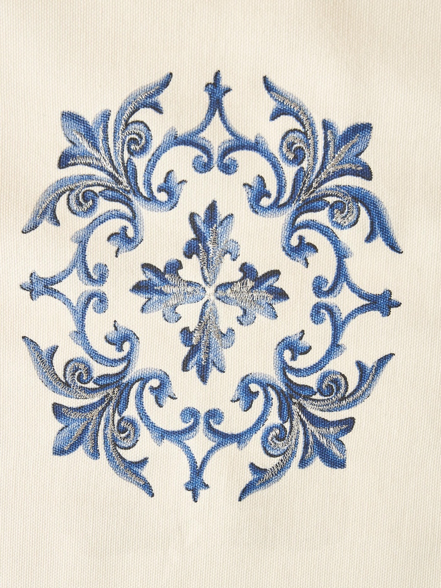 4-Piece Embroidered Napkin Set - 45x45 cm