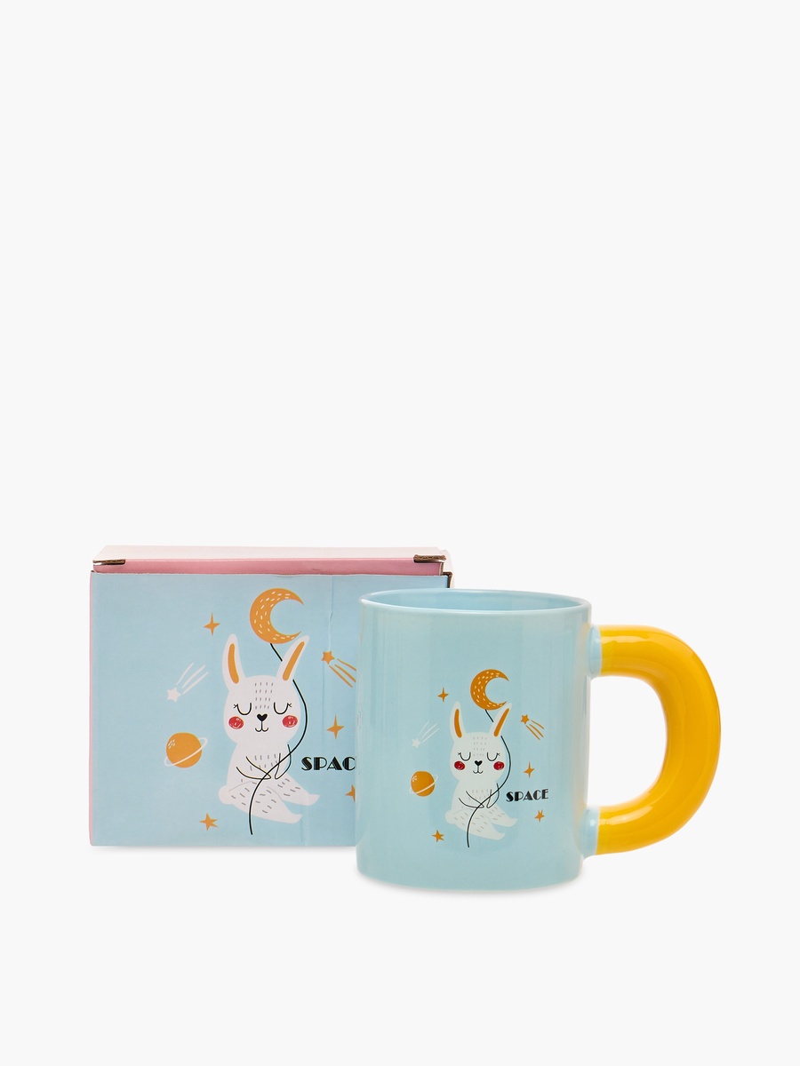 Space Cat Print New Bone China Mug with Handle - 420 ml