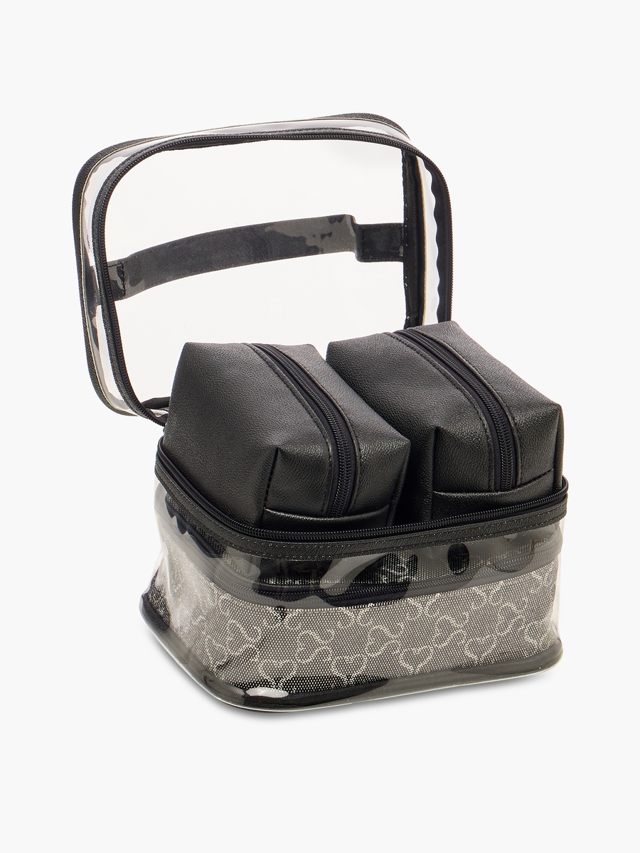 Assorted 4-Piece Cosmetic Pouch Set