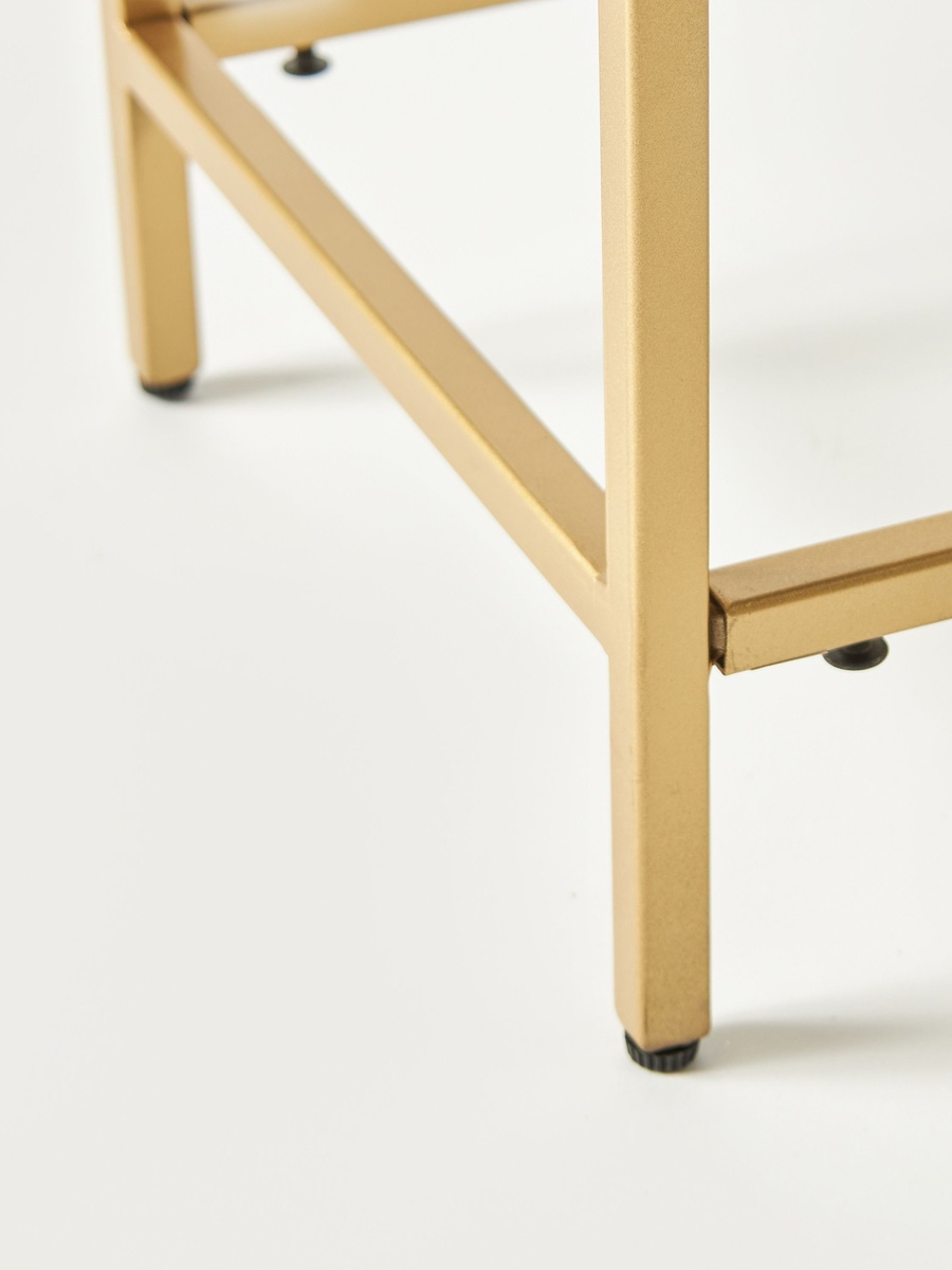 Marble Top Console Table - 30x70x98 cm