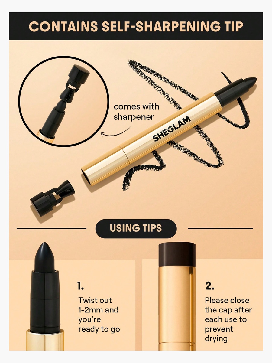 Kohl Cream Eyeliner Pencil with Sharpener