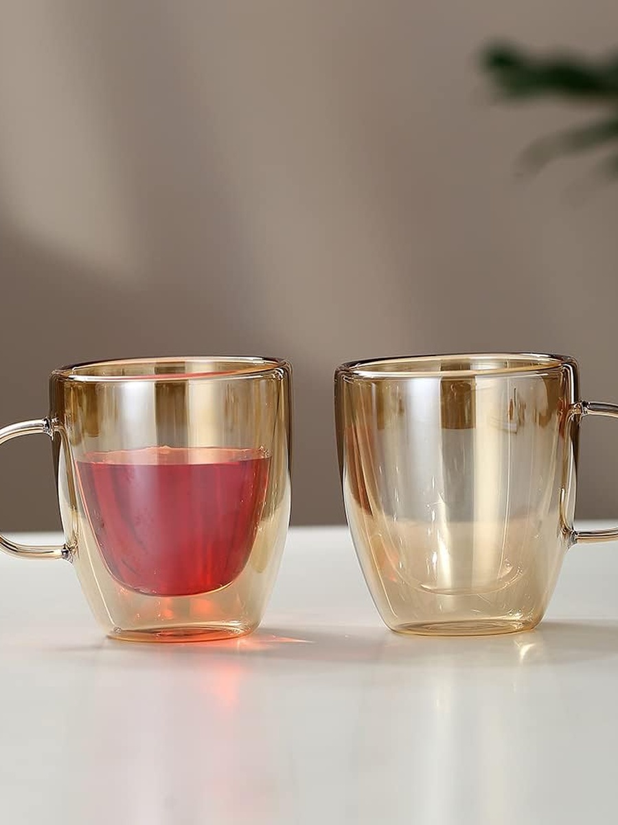 2-Pieces Double Wall Mug Set 90ml