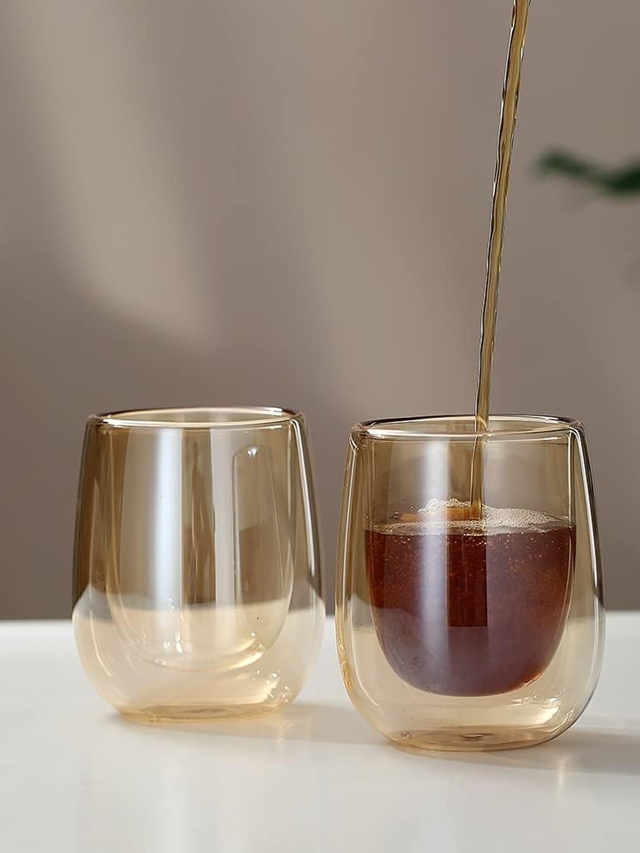 2-Pieces Boro Double Wall Glass Set 250ml