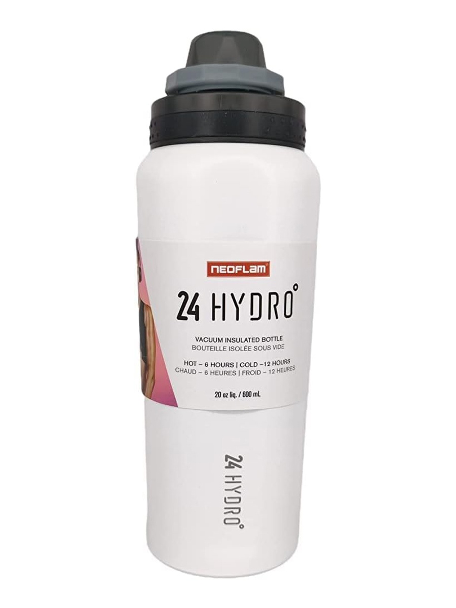 Double Wall Stainless Steel Hydro Sports Bottle White