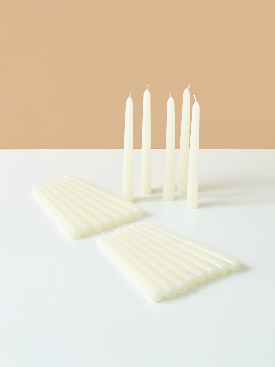 Unscented Taper Candle - Set of 20