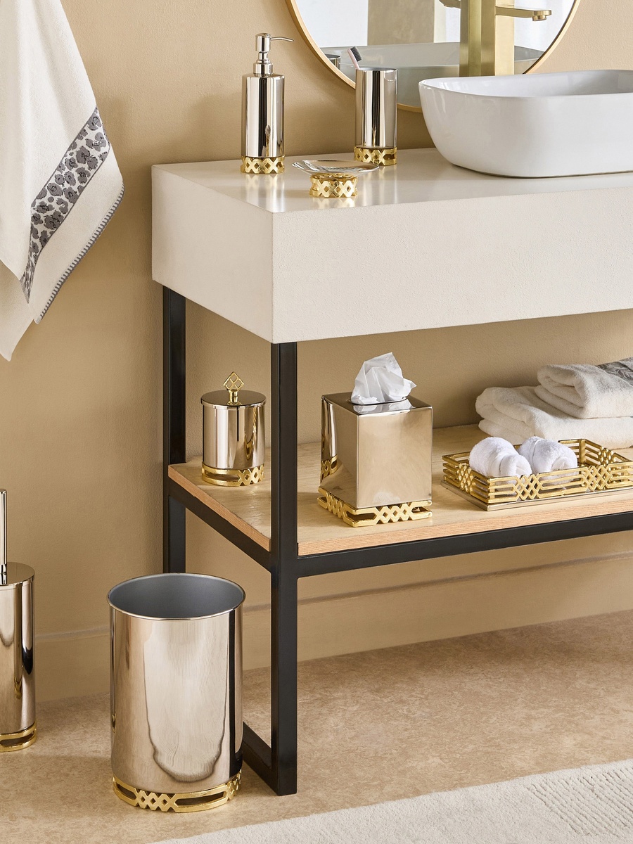Aniq Toilet Brush Holder - 10x10x39 cm
