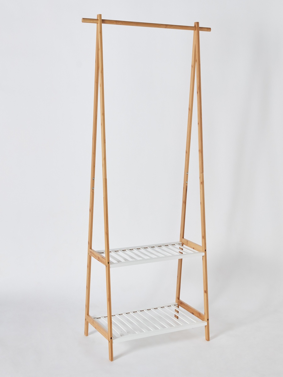 Lexus 2-Tier Storage with Garment Rack - 90x43x152 cm