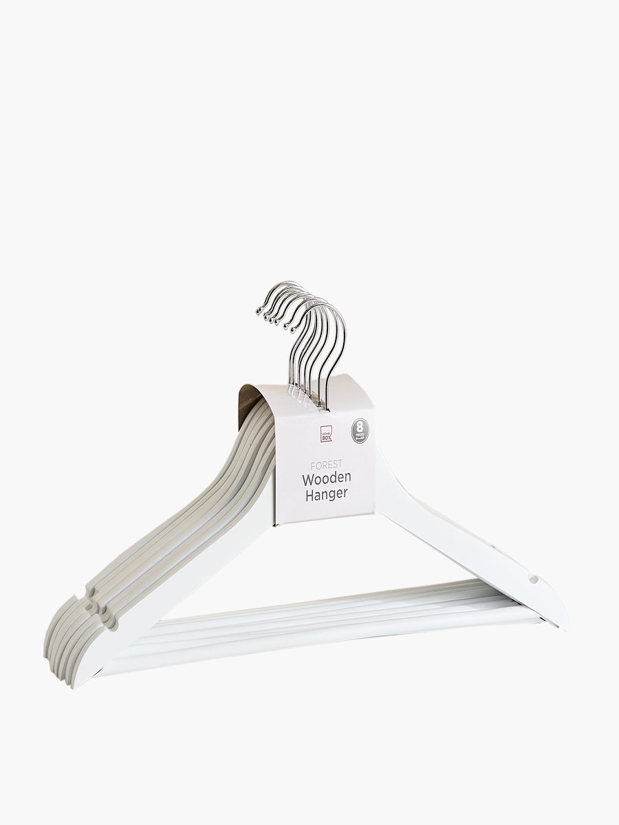 Forest 8-Piece Wooden Hanger Set