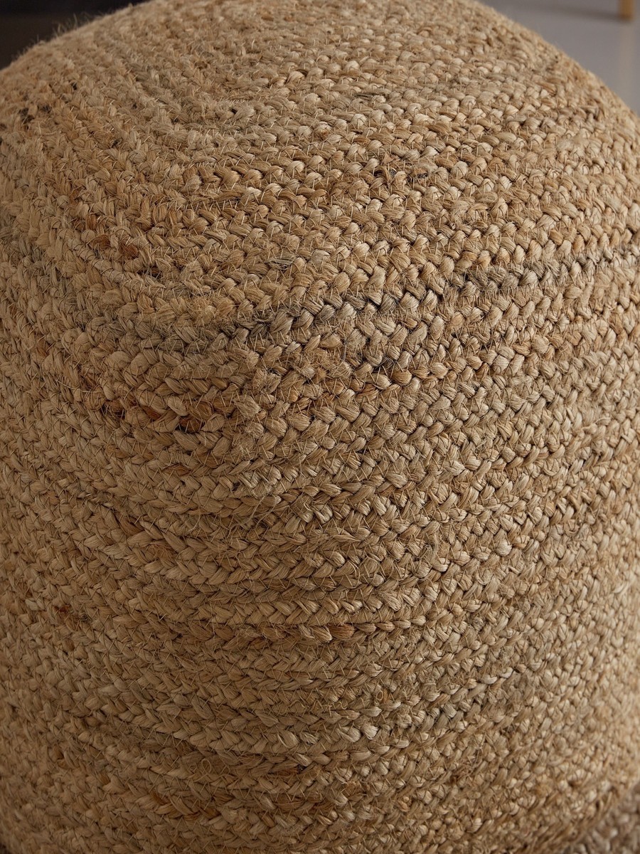 مقعد بوف جوت كبير مصنوع يدويًا من ناتشورال ألفارو - 45*45*35 سم