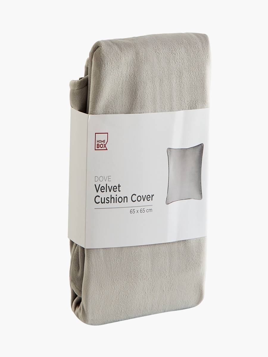 Dove Velvet Cushion Cover - 65x65 cm
