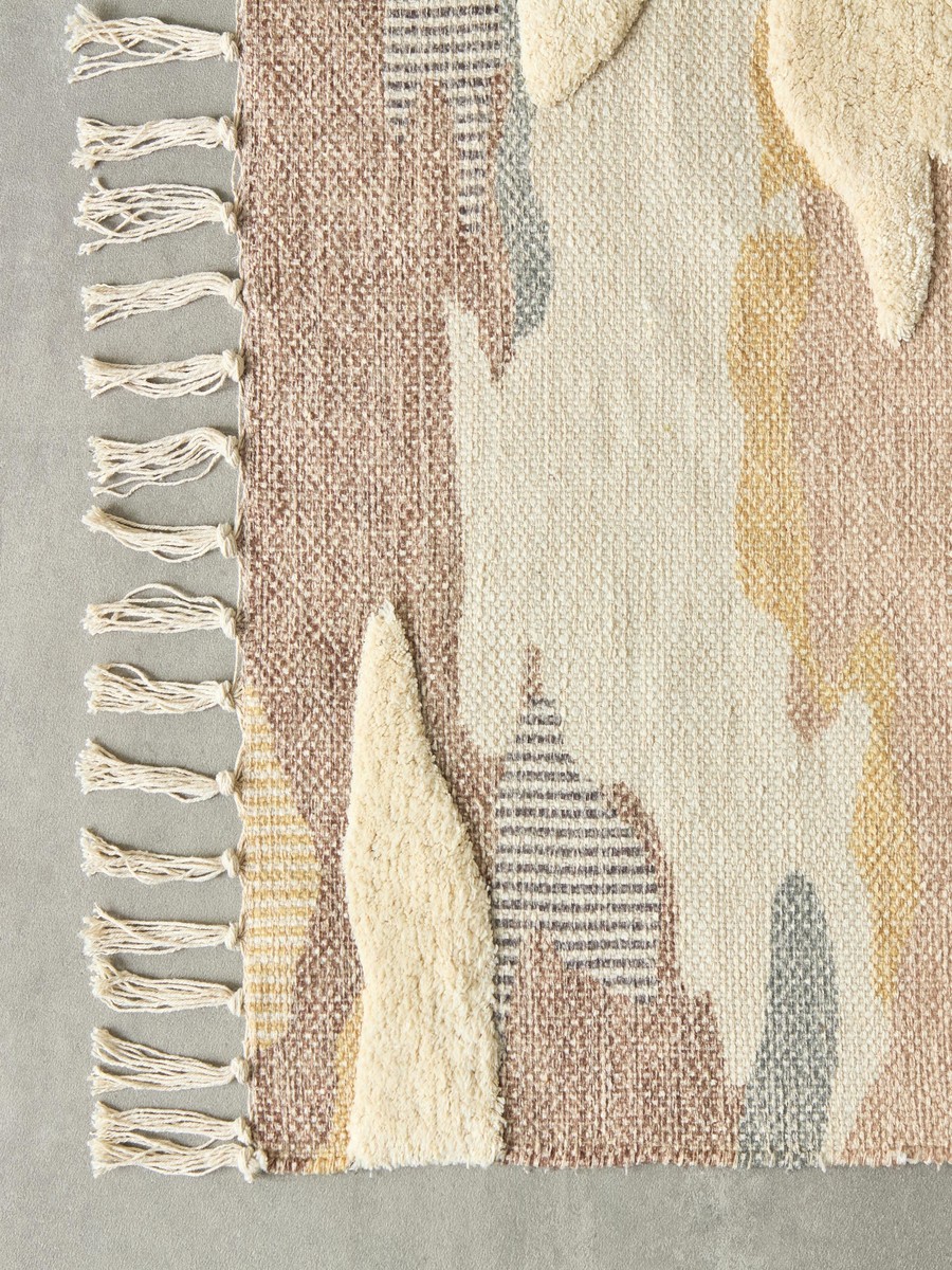 Aizel Cloudia Cotton Stripe Dhurrie - 60x90 cm