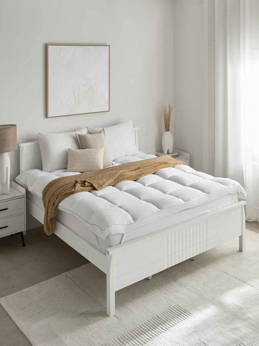 MicroFresh 300TC Soft Microfiber King Mattress Topper - 180x200+6 cm