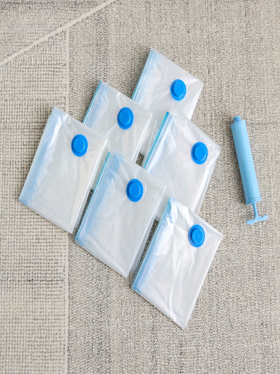 Saga 6-Piece Vacuum Bag Set with Pump - 100x70 cm