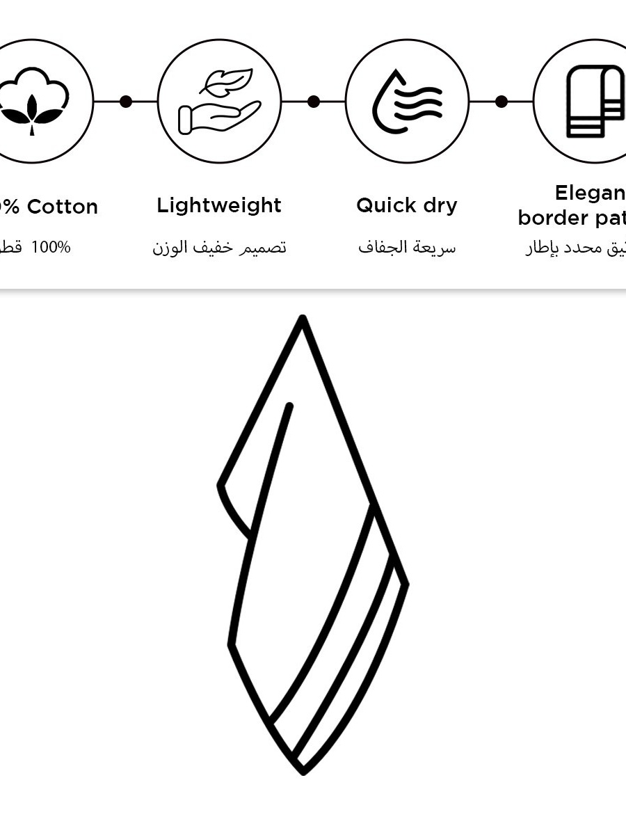 Essential Carded Bath Towel - 70x140 cm