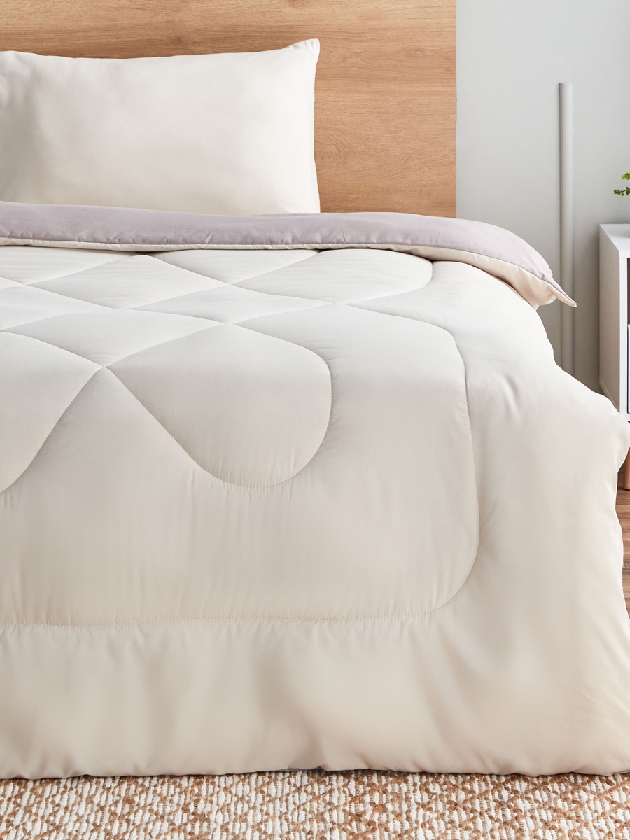 Derby 2-Piece Reversible Microfiber Twin Comforter Set - 160x220 cm