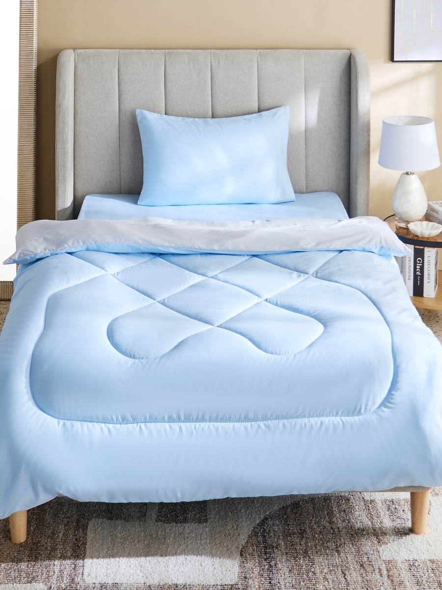 Derby 2-Piece Reversible Microfiber Twin Comforter Set - 160x220 cm