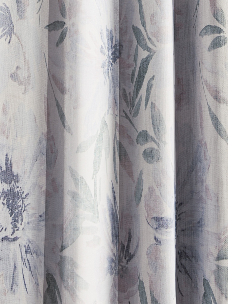 Clive 2-Piece Printed Sheer Rod Pocket Curtain Set - 140x240 cm
