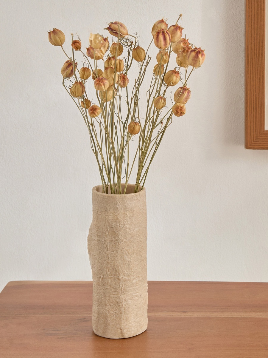 Whyton Travertine Vase - 8.5x7.5x20 cm