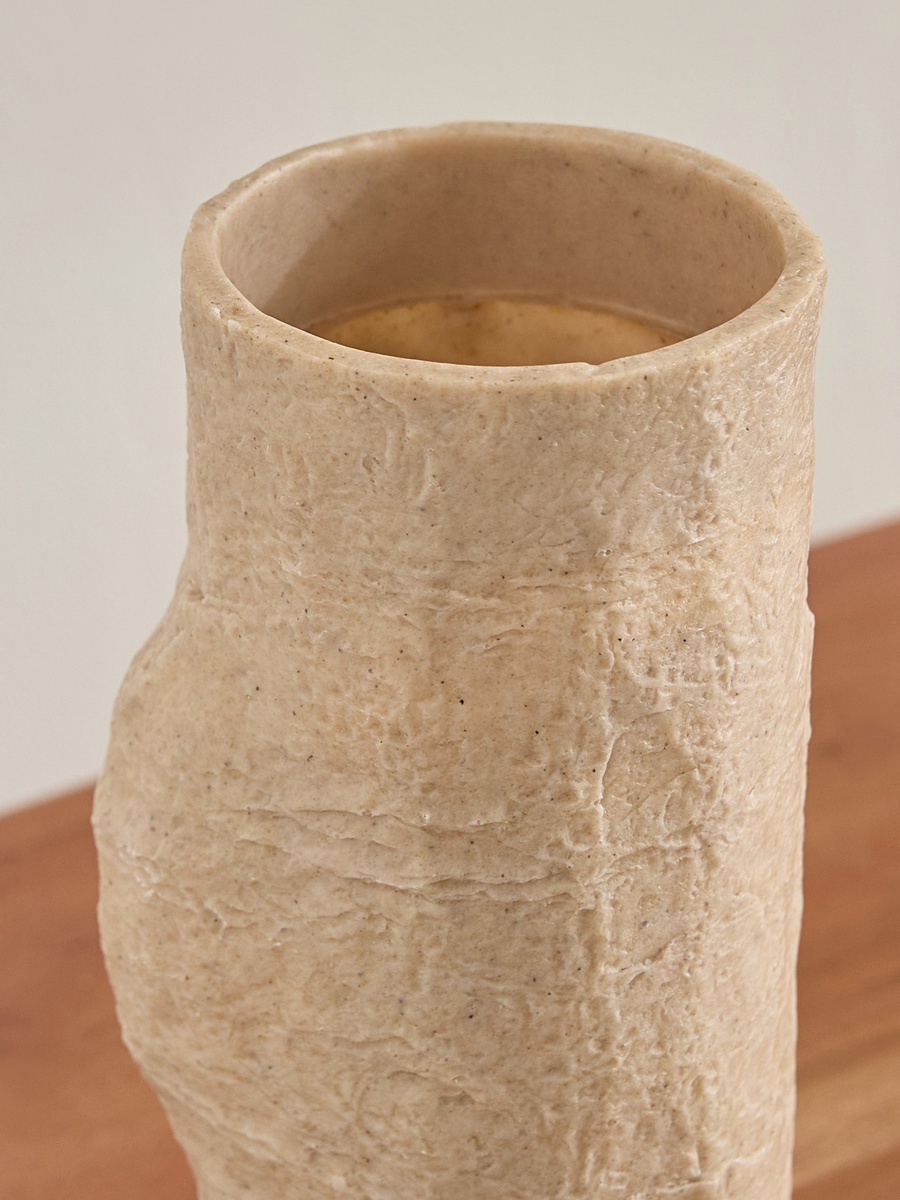 Whyton Travertine Vase - 8.5x7.5x20 cm