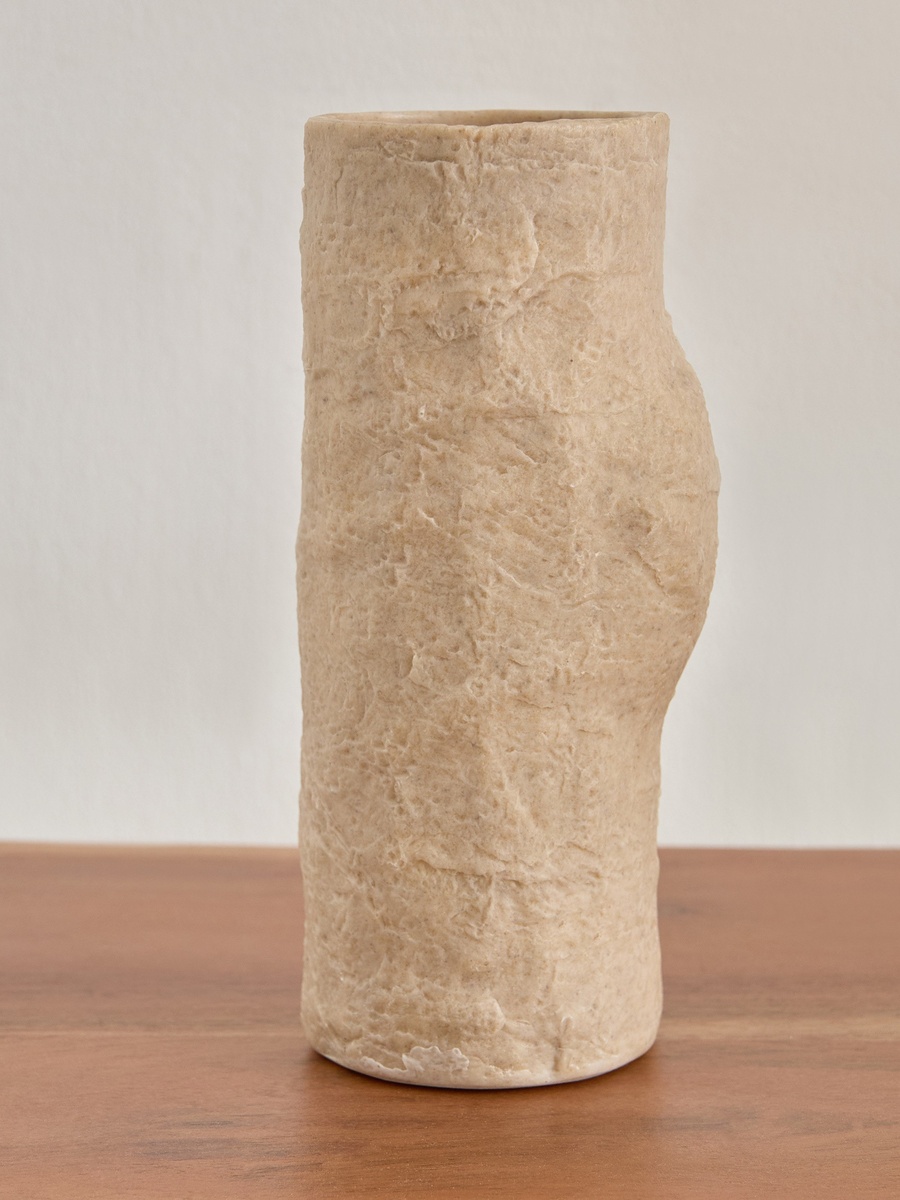 Whyton Travertine Vase - 8.5x7.5x20 cm