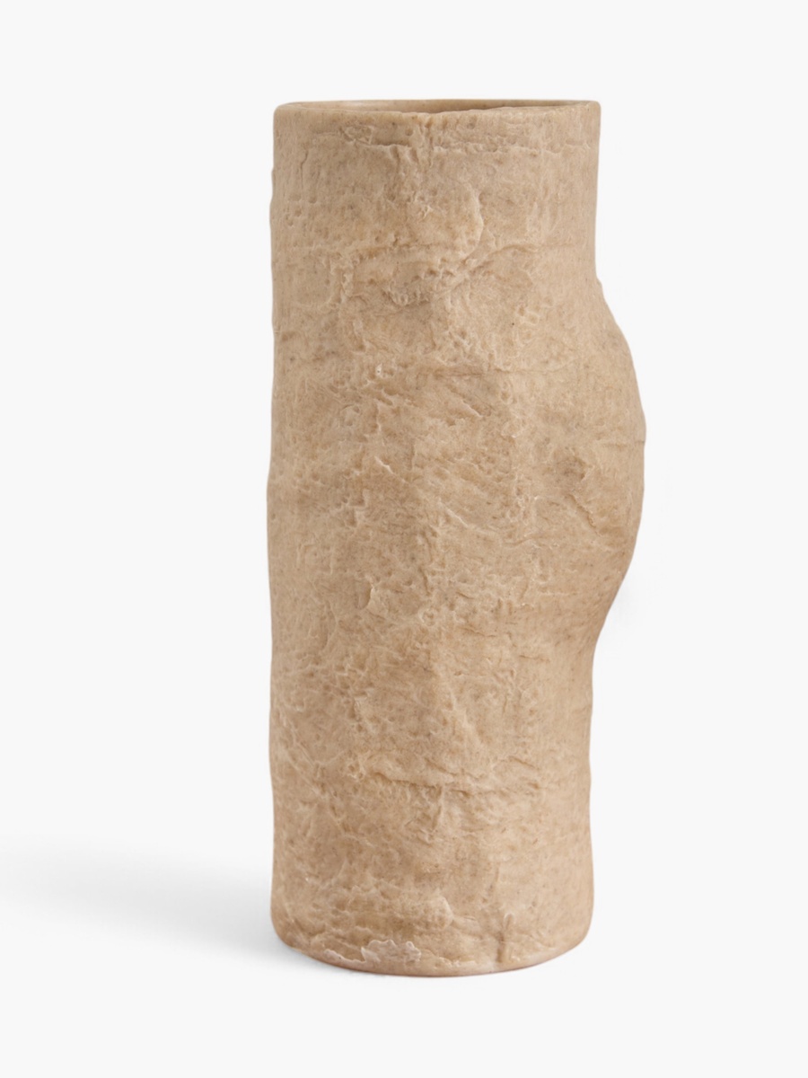 Whyton Travertine Vase - 8.5x7.5x20 cm