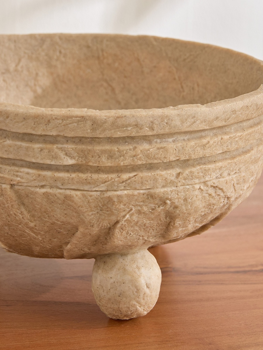وعاء ديكور حجر جيري من وايتون - 25*25*14 سم