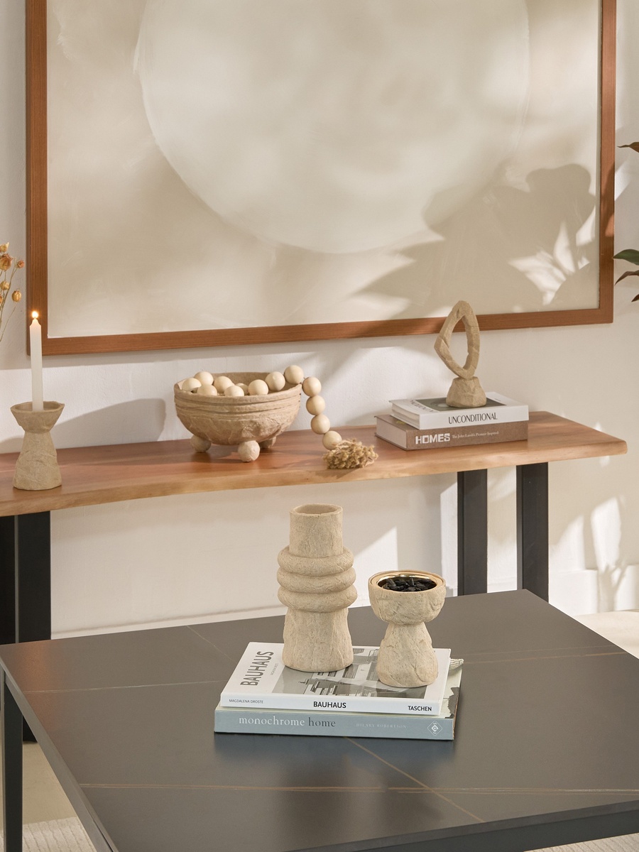 وعاء ديكور حجر جيري من وايتون - 25*25*14 سم