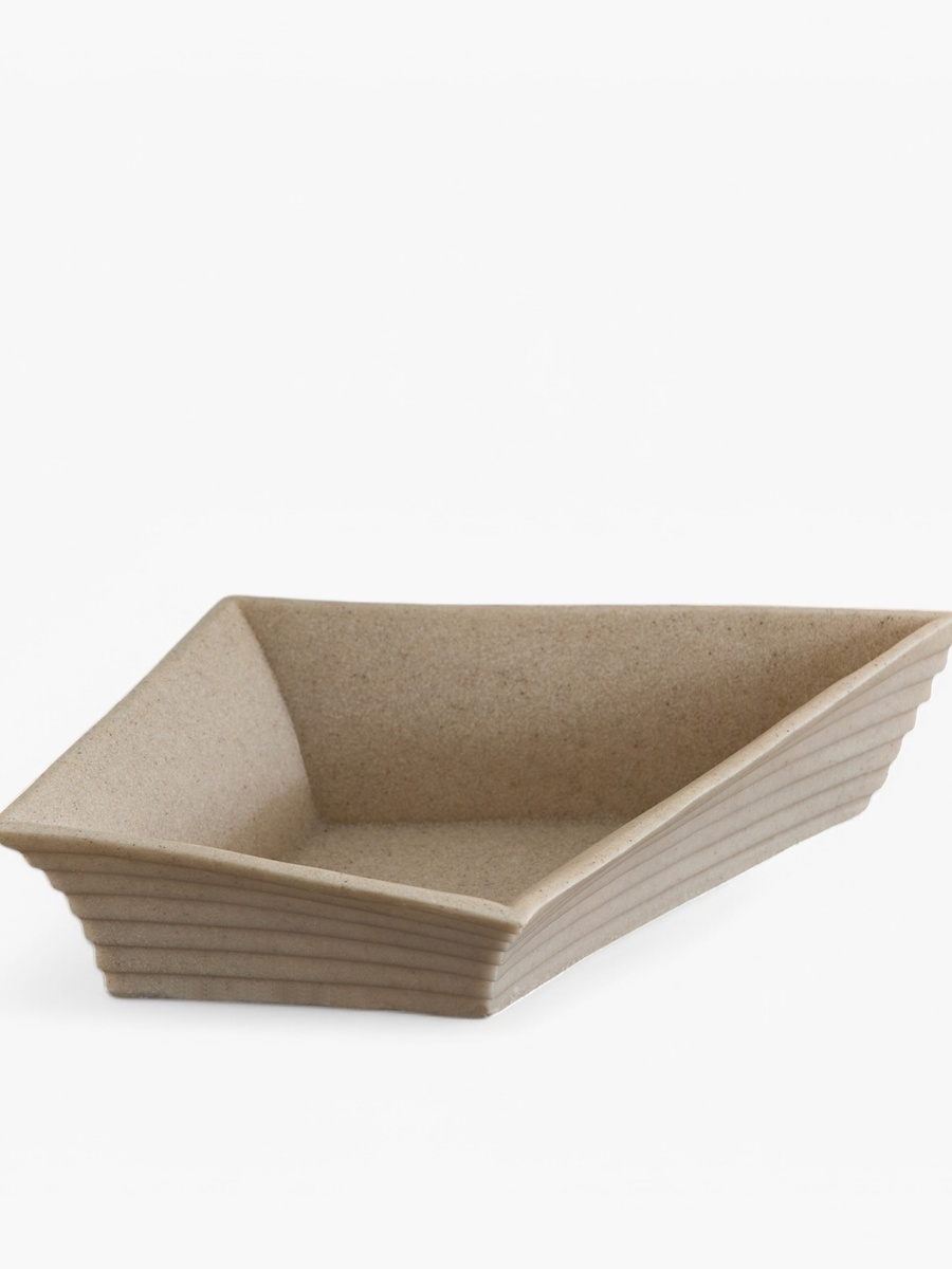 وعاء ديكور مضلع من سيلتون - 25*25*12 سم