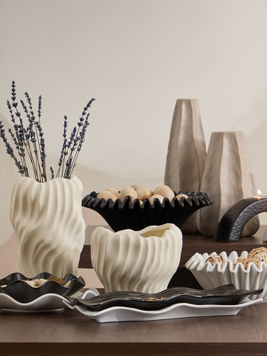صينية ديكور سيراميك روما من سانسا - 35.5*15*3 سم