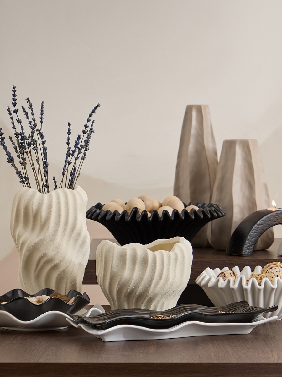 Sansa Roma Ceramic Vase - 15.5x14.5x25.5 cm