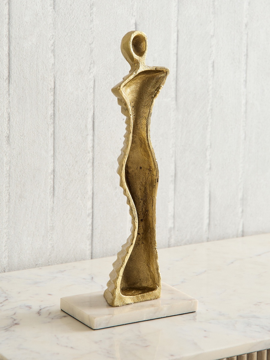 Blake Aluminium Human Figurine Accent - 14.5x8.5x38 cm