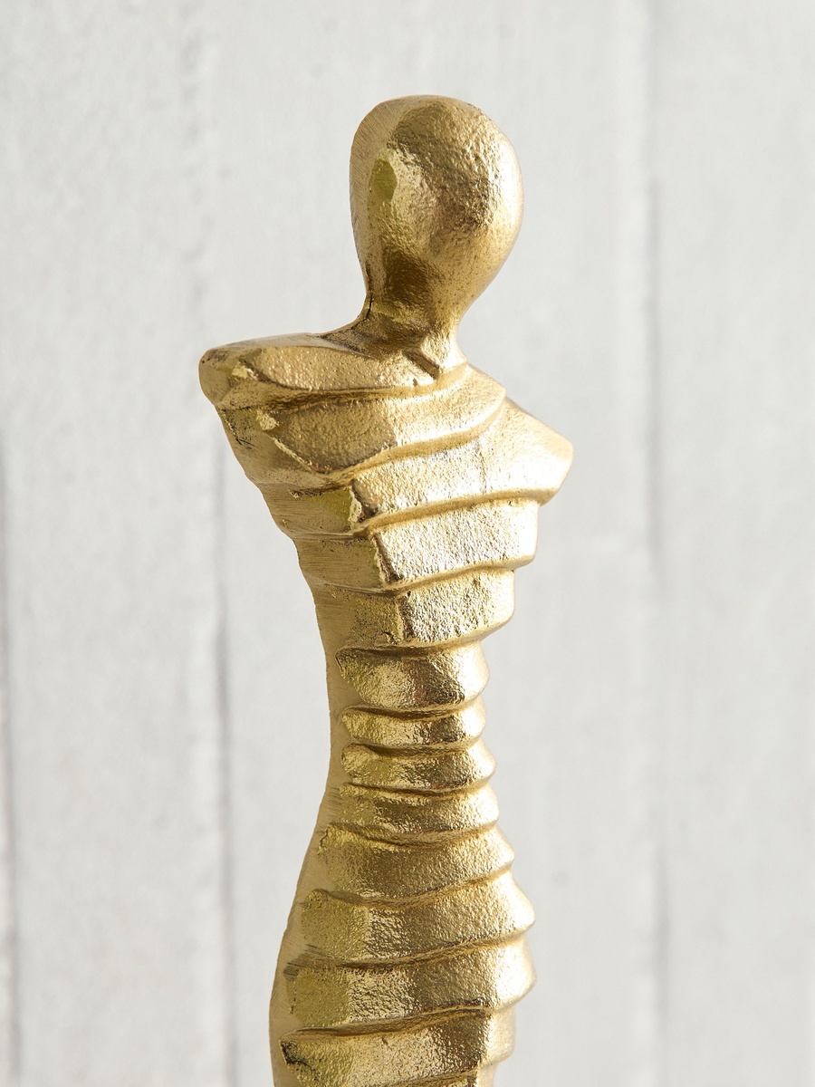 Blake Aluminium Human Figurine Accent - 14.5x8.5x38 cm