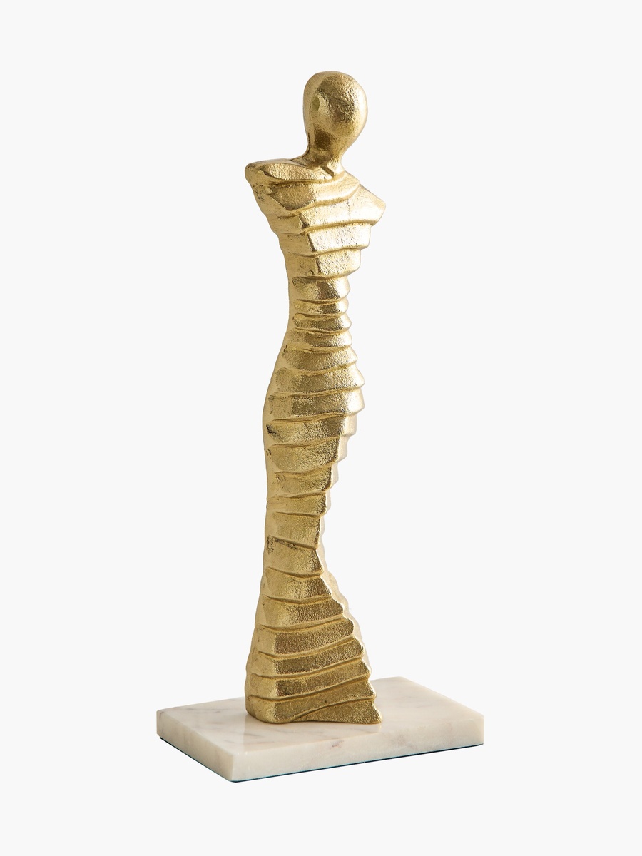 Blake Aluminium Human Figurine Accent - 14.5x8.5x38 cm