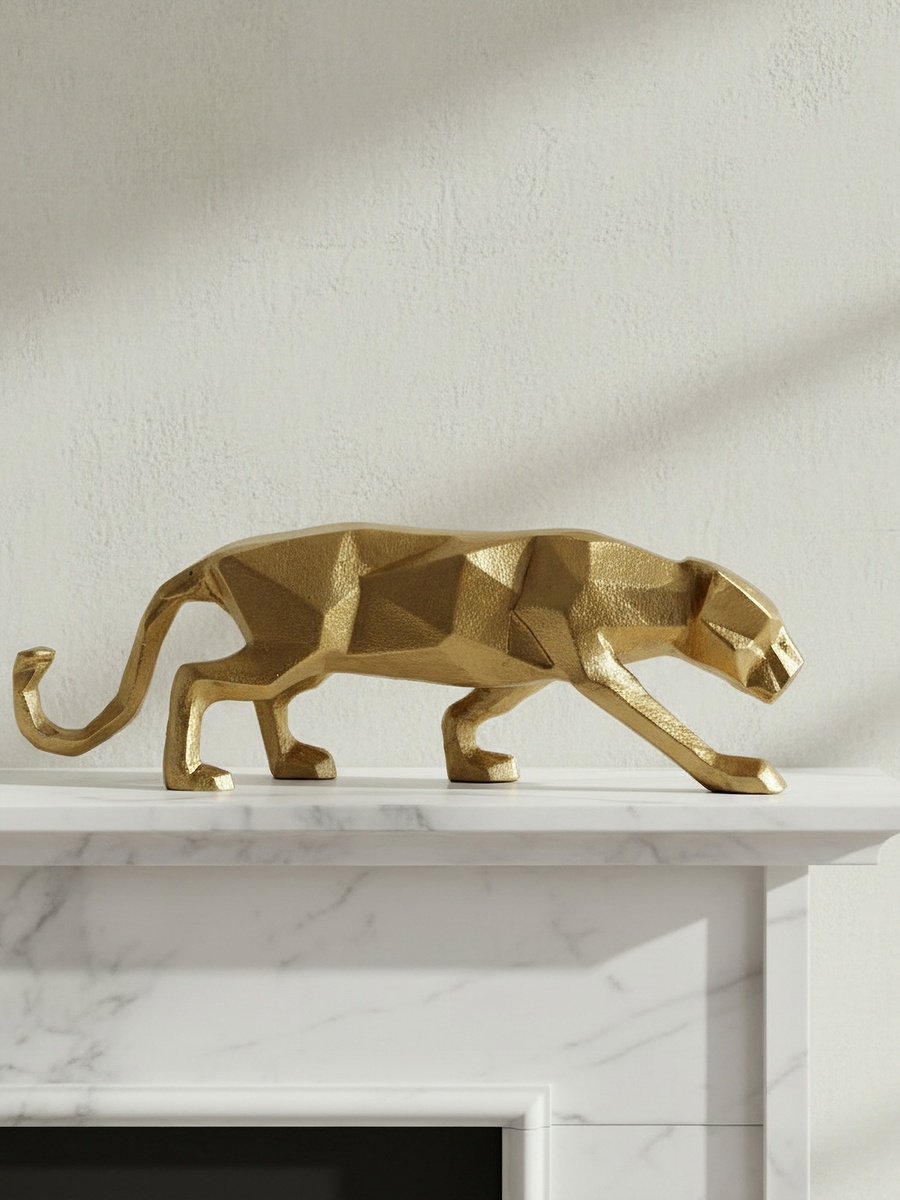 Astro Aluminium Panther Decor Accent - 26x6x9 cm