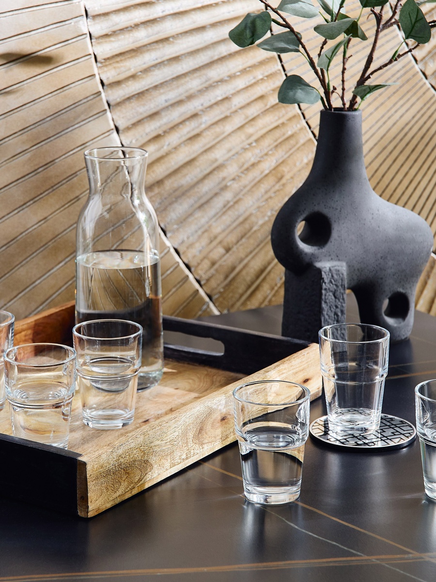 Atlas 6-Piece Stackable Glass Set - 200 ml