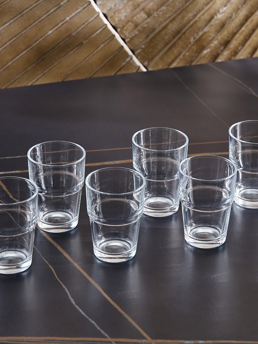 Atlas 6-Piece Stackable Glass Set - 200 ml