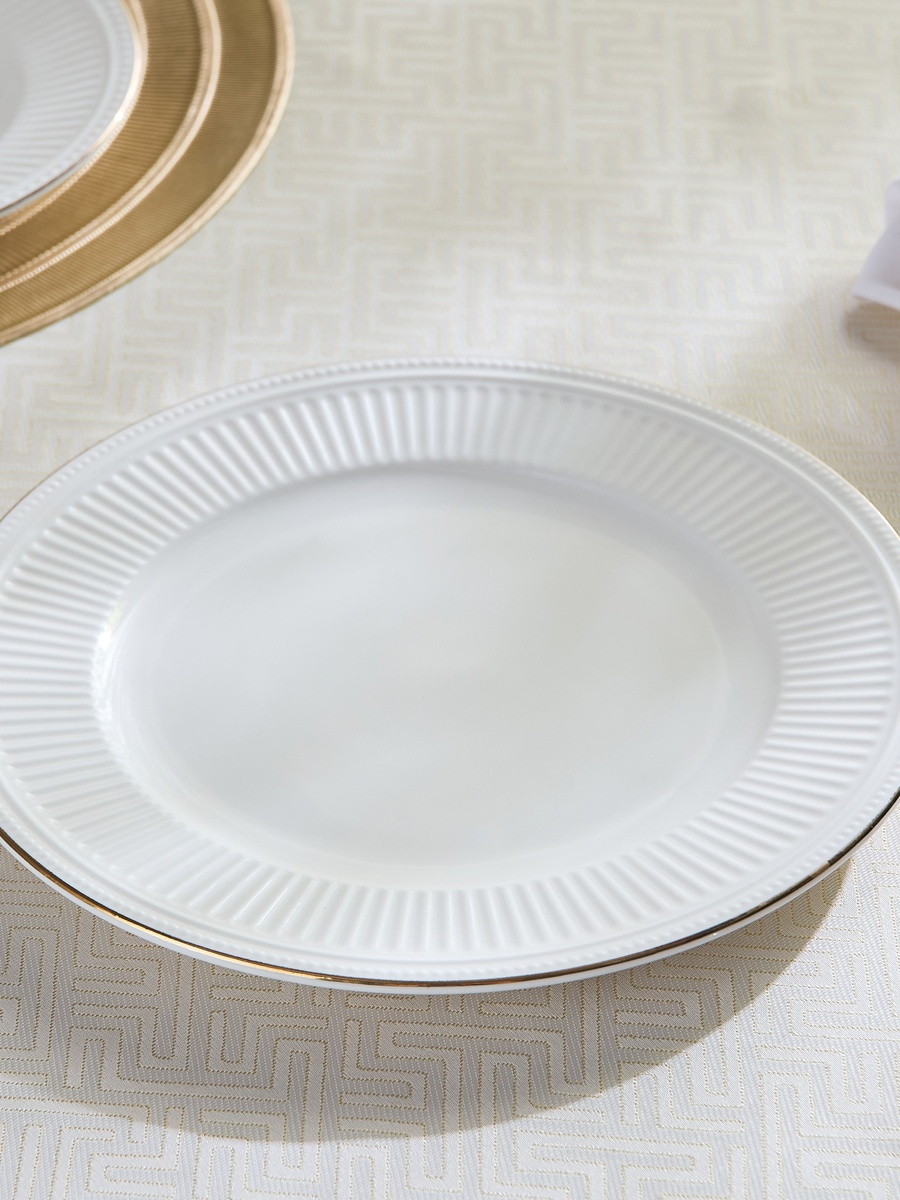 Embossed Gold Line Dinner Plate - 26 cm