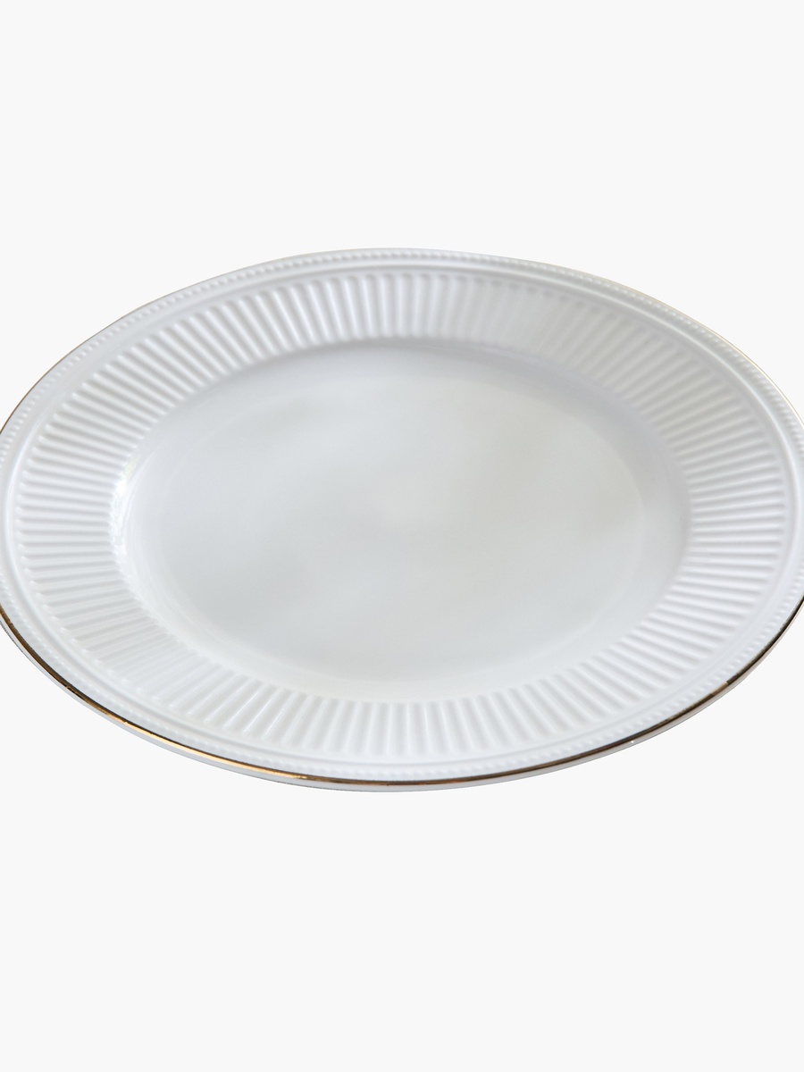Embossed Gold Line Dinner Plate - 26 cm