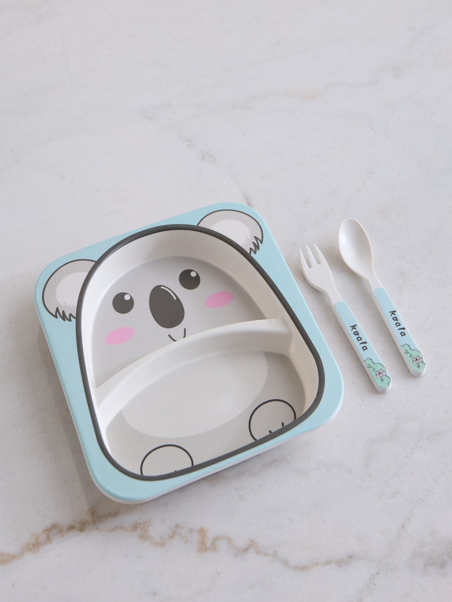 Koala 5-Piece Bamboo Dinner Set