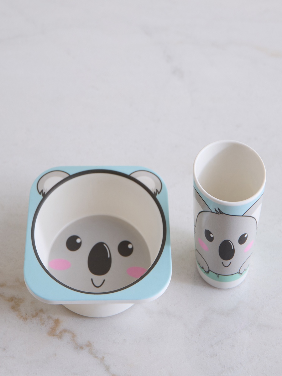 Koala 5-Piece Bamboo Dinner Set