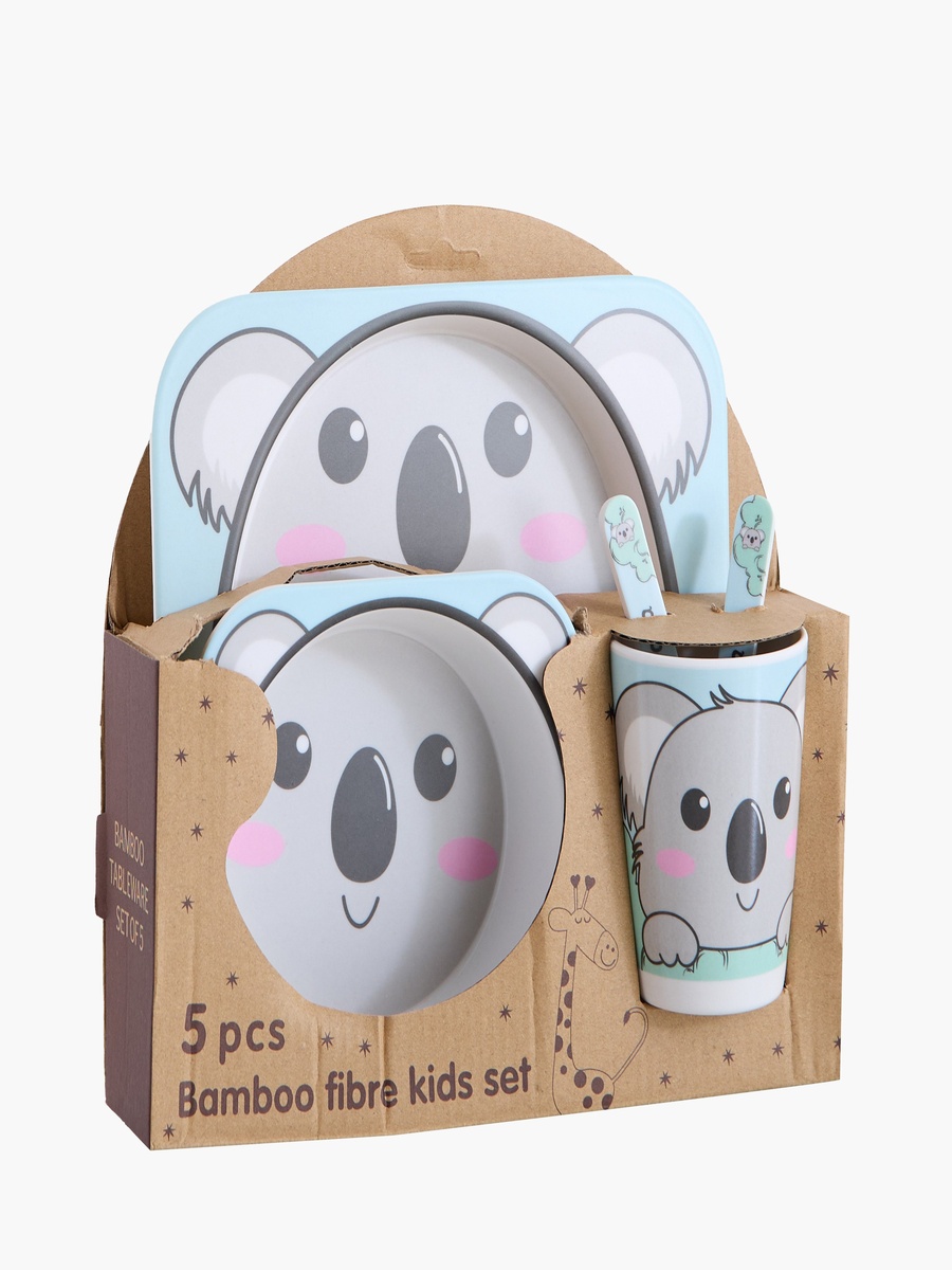Koala 5-Piece Bamboo Dinner Set