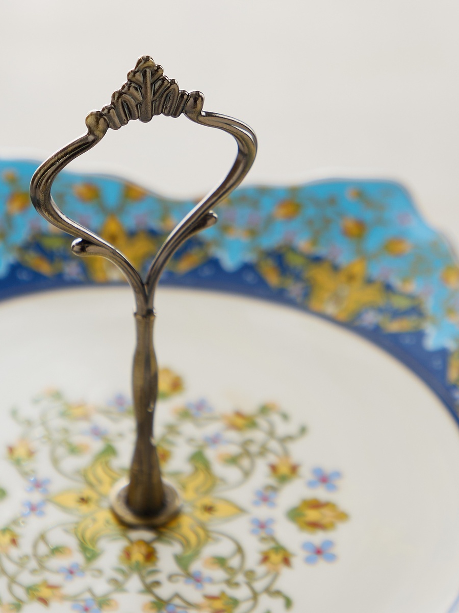 Angelic 2-Tier Cake Stand - 25.2x25.2x24.5 cm