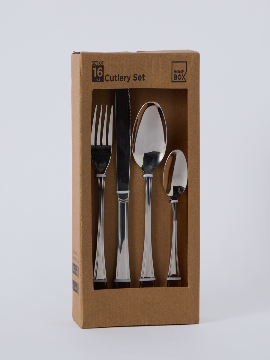 Ridge 16-Piece 18/10 Stainless Steel Cutlery Set