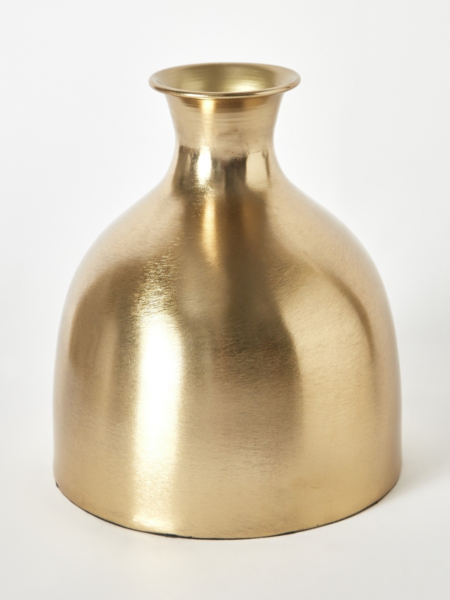 Avya Metal Modern Vase - 20.5x20.5x17 cm