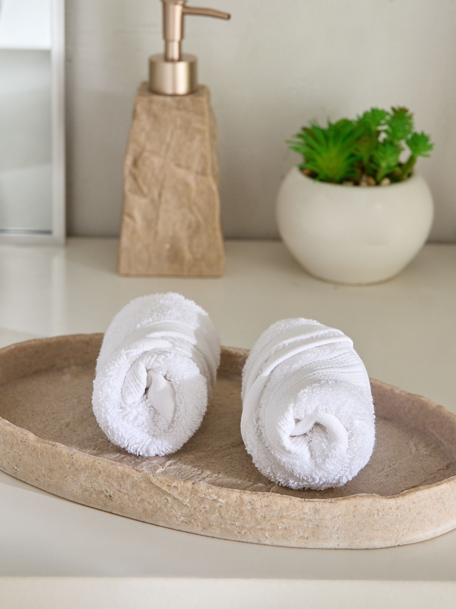 Whyton Resin Travetine Towel Tray 30x2.5x18 cm