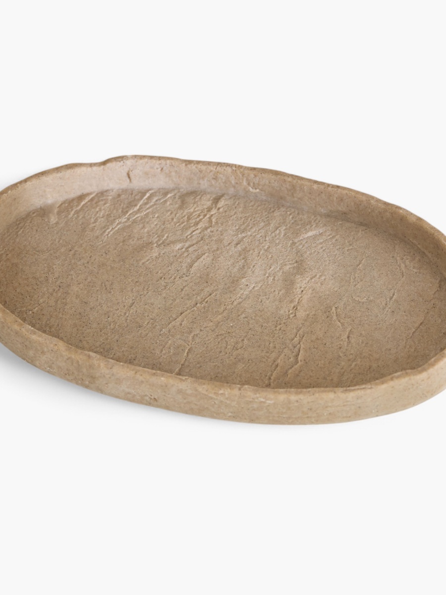Whyton Resin Travetine Towel Tray 30x2.5x18 cm