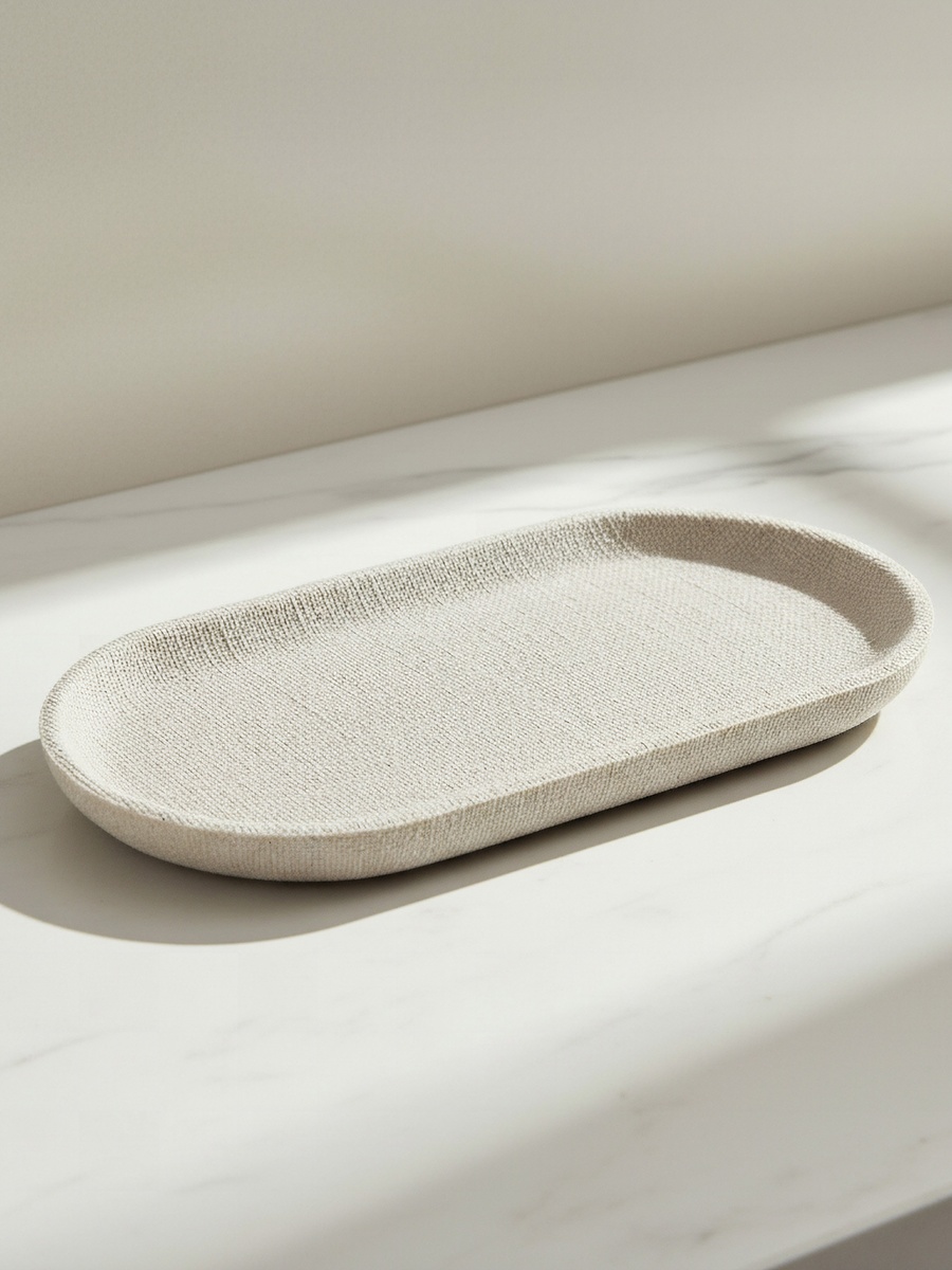 Satin Resin Towel Tray